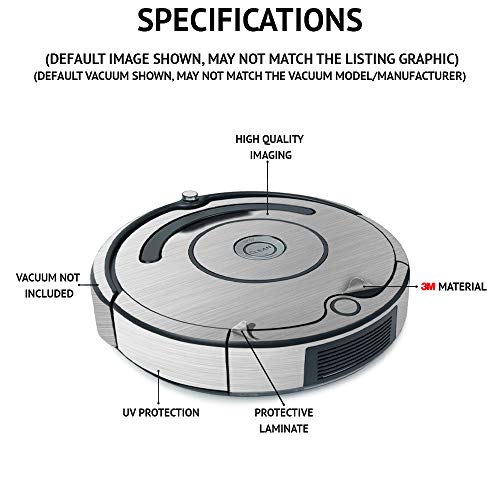 עורות אדירים עור אדיסקינס תואם ל- iRobot Roomba S9+ ואקום - צבע עניבה 2 |, עמידה וייחודית כיסוי מדבקות ויניל ייחודי